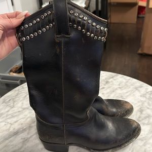 Authentic Frye Motorcycle/Cowboy Studded Boot Size 6